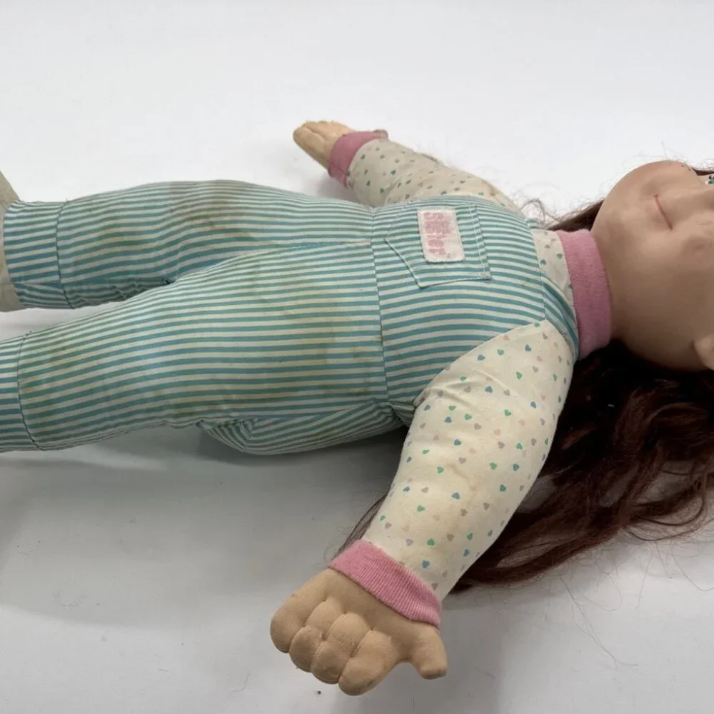 Vintage 1986 Playskool My Buddy Kid Sister Doll Auburn Red Hair Green Eyes 20